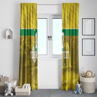 Custom Guadelope Football Window Curtain Basse Terre Yellow Style