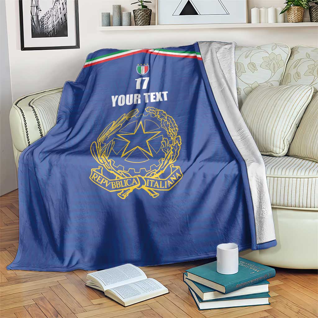 Italian Football Custom Blanket Sporty Style