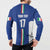 Italian Football Custom Button Sweatshirt Sporty Style