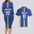 Italian Football Custom Couples Matching Long Sleeve Bodycon Dress and Hawaiian Shirt Sporty Style