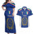 Italian Football Custom Couples Matching Off Shoulder Maxi Dress and Hawaiian Shirt Sporty Style