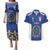 Italian Football Custom Couples Matching Puletasi and Hawaiian Shirt Sporty Style