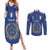 Italian Football Custom Couples Matching Summer Maxi Dress and Long Sleeve Button Shirt Sporty Style