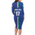 Italian Football Custom Family Matching Long Sleeve Bodycon Dress and Hawaiian Shirt Sporty Style