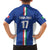 Italian Football Custom Family Matching Off The Shoulder Long Sleeve Dress and Hawaiian Shirt Sporty Style