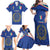 Italian Football Custom Family Matching Off Shoulder Maxi Dress and Hawaiian Shirt Sporty Style