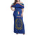 Italian Football Custom Family Matching Off Shoulder Maxi Dress and Hawaiian Shirt Sporty Style