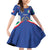 Italian Football Custom Family Matching Off Shoulder Short Dress and Hawaiian Shirt Sporty Style