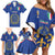 Italian Football Custom Family Matching Off Shoulder Short Dress and Hawaiian Shirt Sporty Style