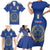 Italian Football Custom Family Matching Short Sleeve Bodycon Dress and Hawaiian Shirt Sporty Style