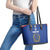 Italian Football Custom Leather Tote Bag Sporty Style