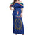 Italian Football Custom Off Shoulder Maxi Dress Sporty Style