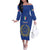 Italian Football Custom Off The Shoulder Long Sleeve Dress Sporty Style