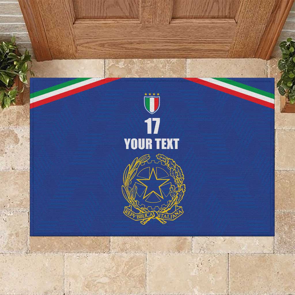 Italian Football Custom Rubber Doormat Sporty Style