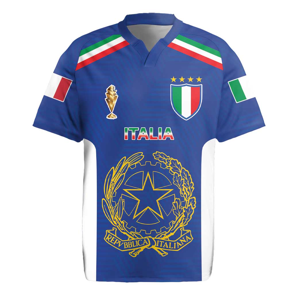 Italian Football Custom Rugby Jersey Sporty Style