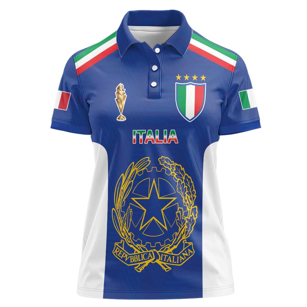 Italian Football Custom Women Polo Shirt Sporty Style