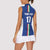 Italian Football Custom Women Sleeveless Polo Shirt Sporty Style