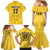 Custom Sweden Ice Hokey Go Champions Family Matching Mermaid Dress and Hawaiian Shirt Gold Style