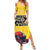 Custom Sweden Ice Hokey Go Champions Family Matching Summer Maxi Dress and Hawaiian Shirt Gold Style