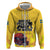 Custom Sweden Ice Hokey Go Champions Hoodie Gold Style