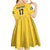 Custom Sweden Ice Hokey Go Champions Kid Short Sleeve Dress Gold Style