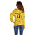 Custom Sweden Ice Hokey Go Champions Off Shoulder Sweater Gold Style