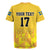 Custom Sweden Ice Hokey Go Champions Rugby Jersey Gold Style