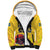 Custom Sweden Ice Hokey Go Champions Sherpa Hoodie Gold Style