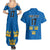 Custom Sweden Ice Hokey Go Champions Couples Matching Summer Maxi Dress and Hawaiian Shirt Blue Style