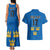 Custom Sweden Ice Hokey Go Champions Couples Matching Tank Maxi Dress and Hawaiian Shirt Blue Style