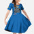 Custom Sweden Ice Hokey Go Champions Family Matching Mermaid Dress and Hawaiian Shirt Blue Style