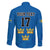Custom Sweden Ice Hokey Go Champions Family Matching Off The Shoulder Long Sleeve Dress and Hawaiian Shirt Blue Style