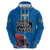 Custom Sweden Ice Hokey Go Champions Hoodie Blue Style