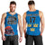 Custom Sweden Ice Hokey Go Champions Men Tank Top Blue Style