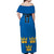 Custom Sweden Ice Hokey Go Champions Off Shoulder Maxi Dress Blue Style