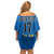 Custom Sweden Ice Hokey Go Champions Off Shoulder Short Dress Blue Style