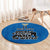 Custom Sweden Ice Hokey Go Champions Round Carpet Blue Style