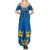 Custom Sweden Ice Hokey Go Champions Summer Maxi Dress Blue Style