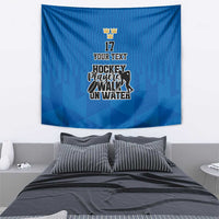 Custom Sweden Ice Hokey Go Champions Tapestry Blue Style