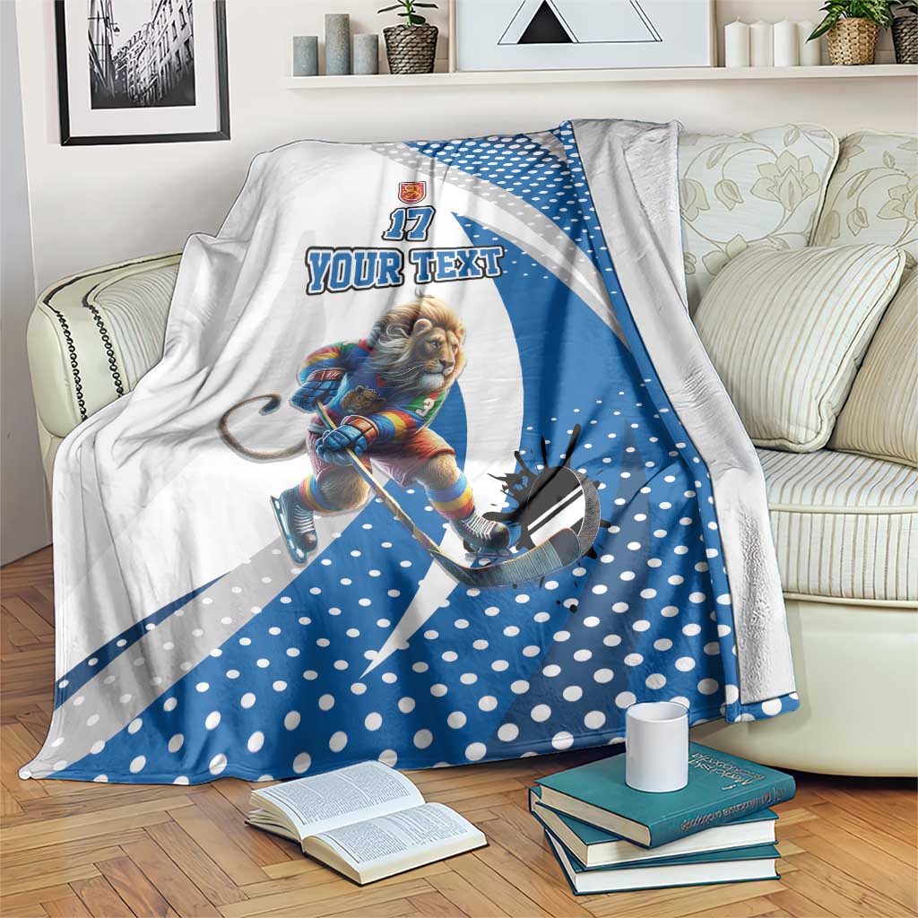 Custom Finland Ice Hockey Go Champions Blanket Suomi Leijonat Sporty Style