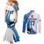 Custom Finland Ice Hockey Go Champions Couples Matching Mermaid Dress and Long Sleeve Button Shirt Suomi Leijonat Sporty Style