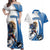 Custom Finland Ice Hockey Go Champions Couples Matching Off Shoulder Maxi Dress and Hawaiian Shirt Suomi Leijonat Sporty Style