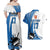 Custom Finland Ice Hockey Go Champions Couples Matching Off Shoulder Maxi Dress and Hawaiian Shirt Suomi Leijonat Sporty Style