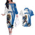 Custom Finland Ice Hockey Go Champions Couples Matching Off The Shoulder Long Sleeve Dress and Hawaiian Shirt Suomi Leijonat Sporty Style