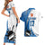 Custom Finland Ice Hockey Go Champions Couples Matching Short Sleeve Bodycon Dress and Hawaiian Shirt Suomi Leijonat Sporty Style