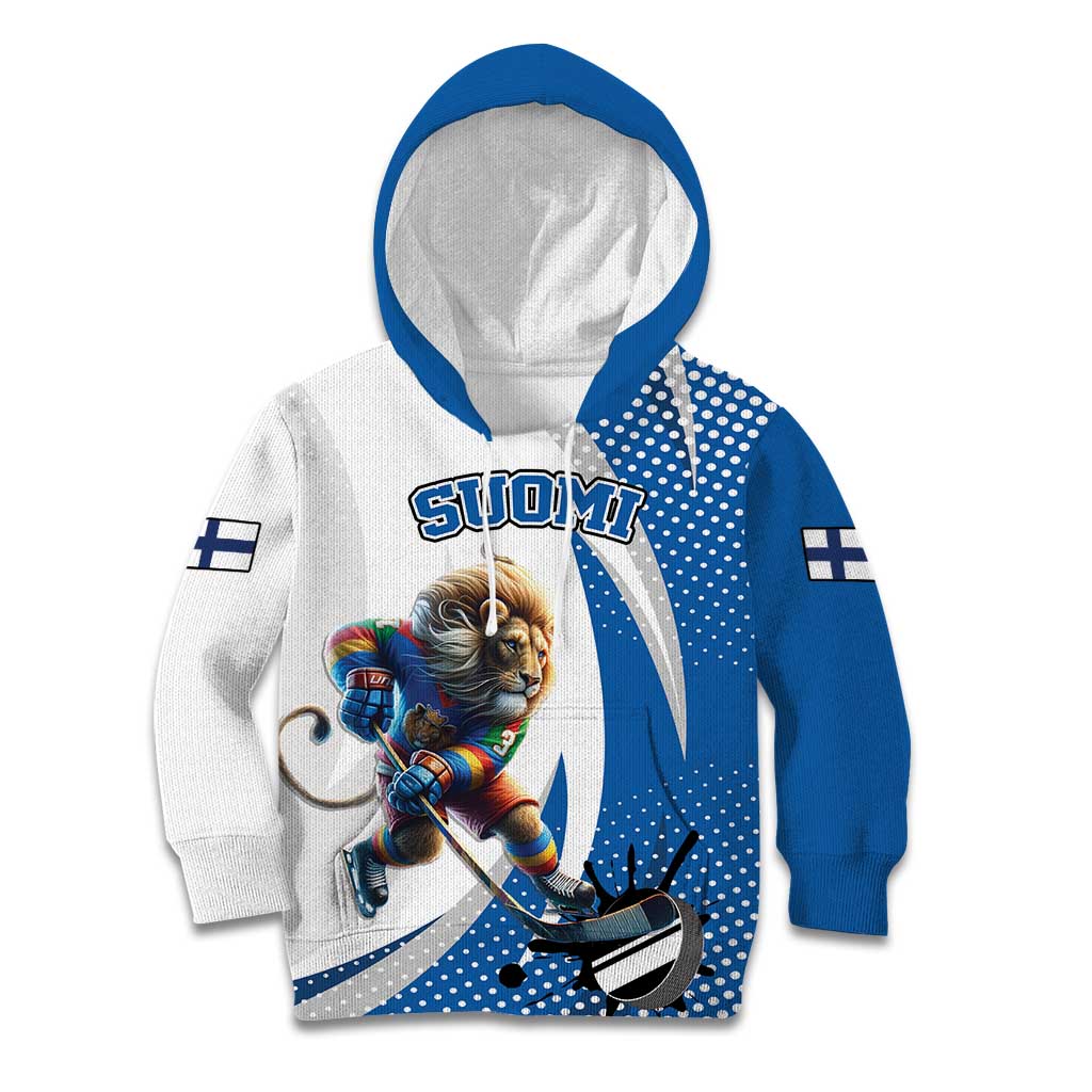 Custom Finland Ice Hockey Go Champions Kid Hoodie Suomi Leijonat Sporty Style