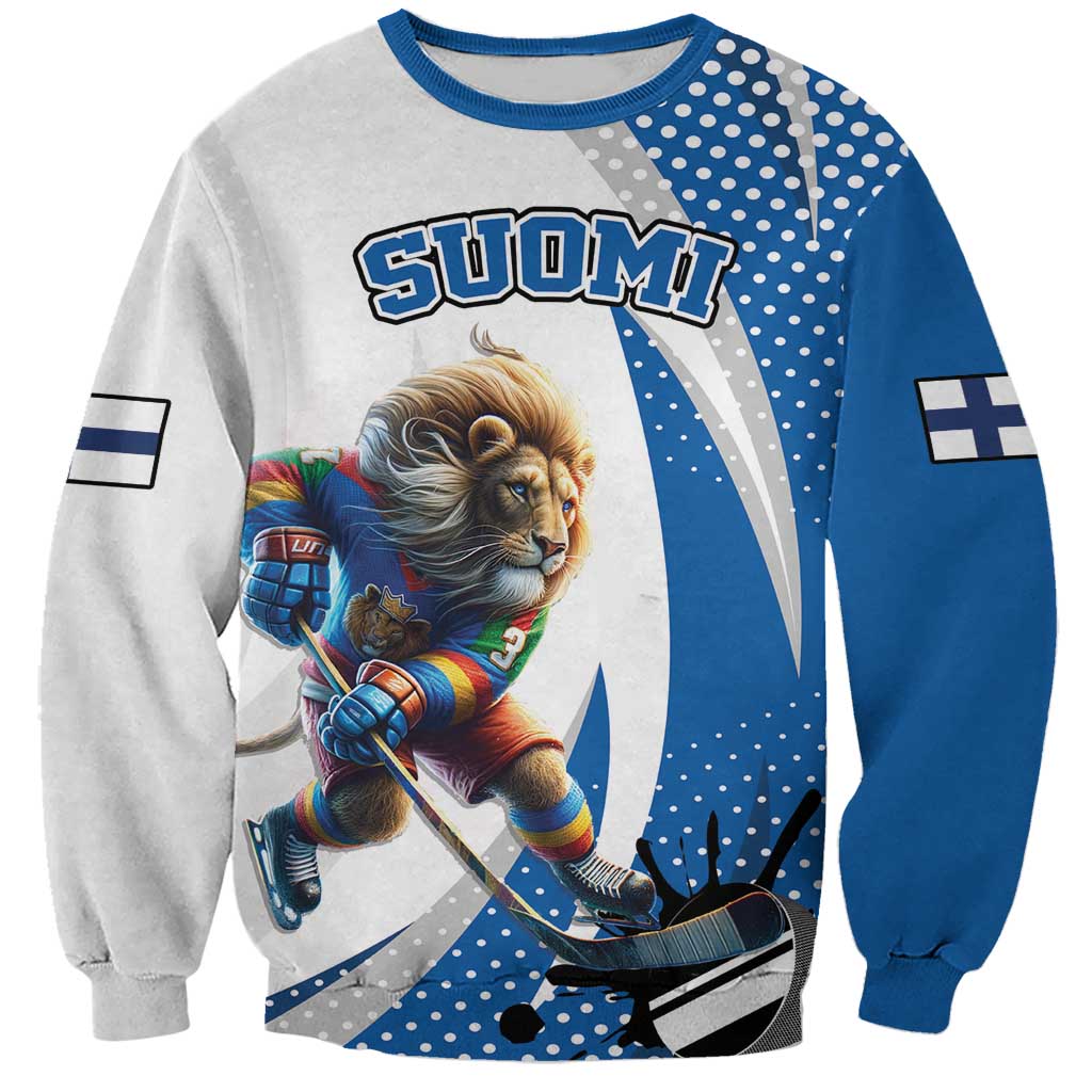 Custom Finland Ice Hockey Go Champions Sweatshirt Suomi Leijonat Sporty Style