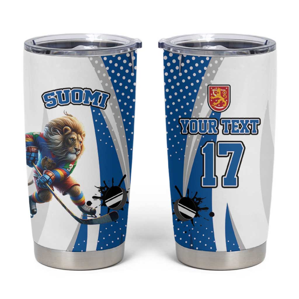 Custom Finland Ice Hockey Go Champions Tumbler Cup Suomi Leijonat Sporty Style