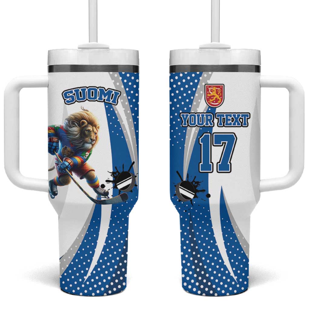 Custom Finland Ice Hockey Go Champions Tumbler With Handle Suomi Leijonat Sporty Style