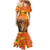 Personalized Netherlands Koningsdag Mermaid Dress 27th April Lion with Orange Tulip